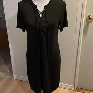White House Black Market size medium black pullover dress